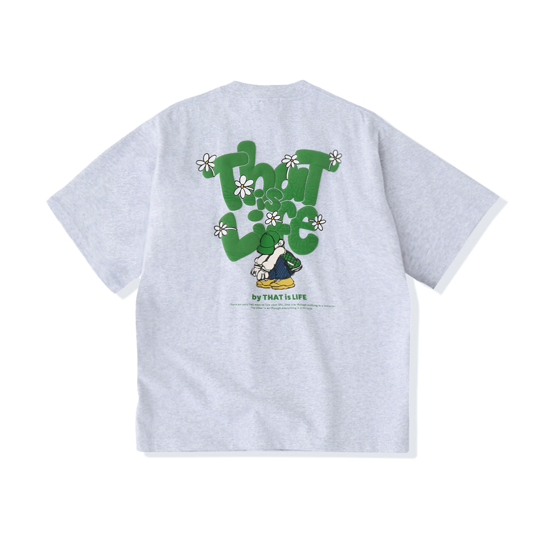 HEAVY WEIGHT 7.1oz "FLOWER BOY" LOGO TEE free