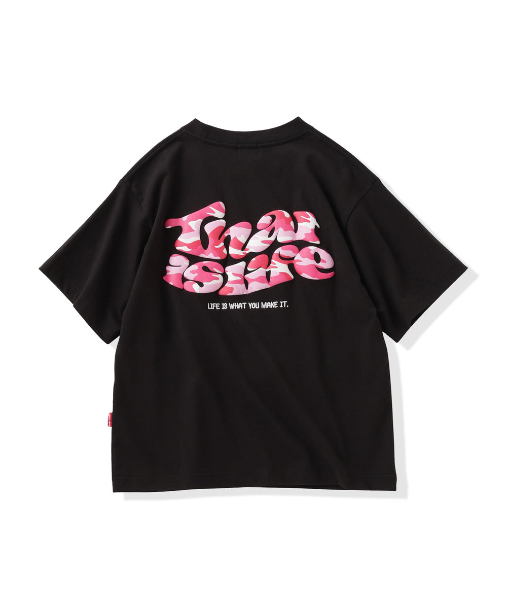 Wave logo back print tee