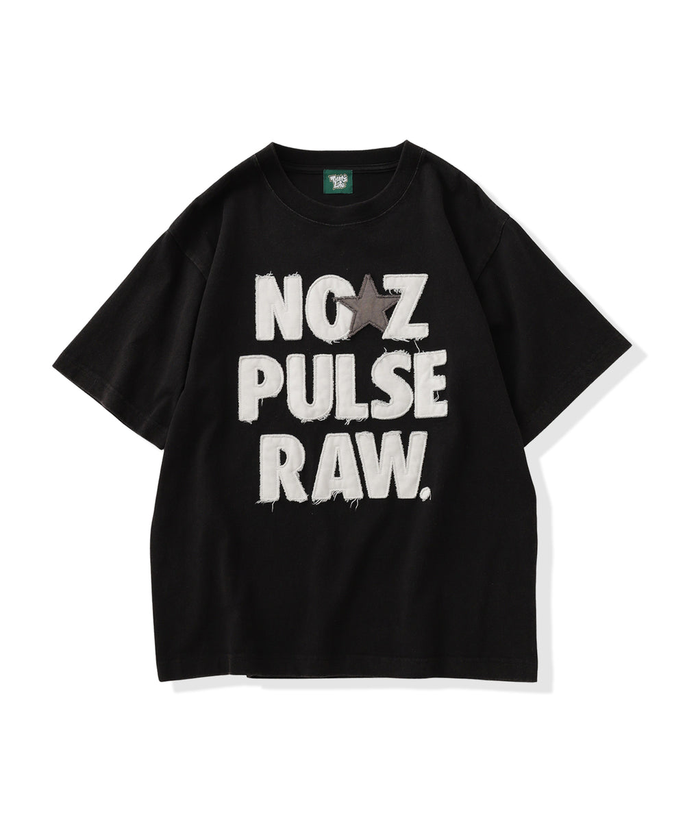 FRONT SLOGAN PATCH WORK TEE