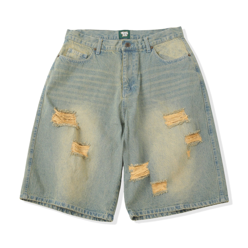 Denim-inspired damege shorts