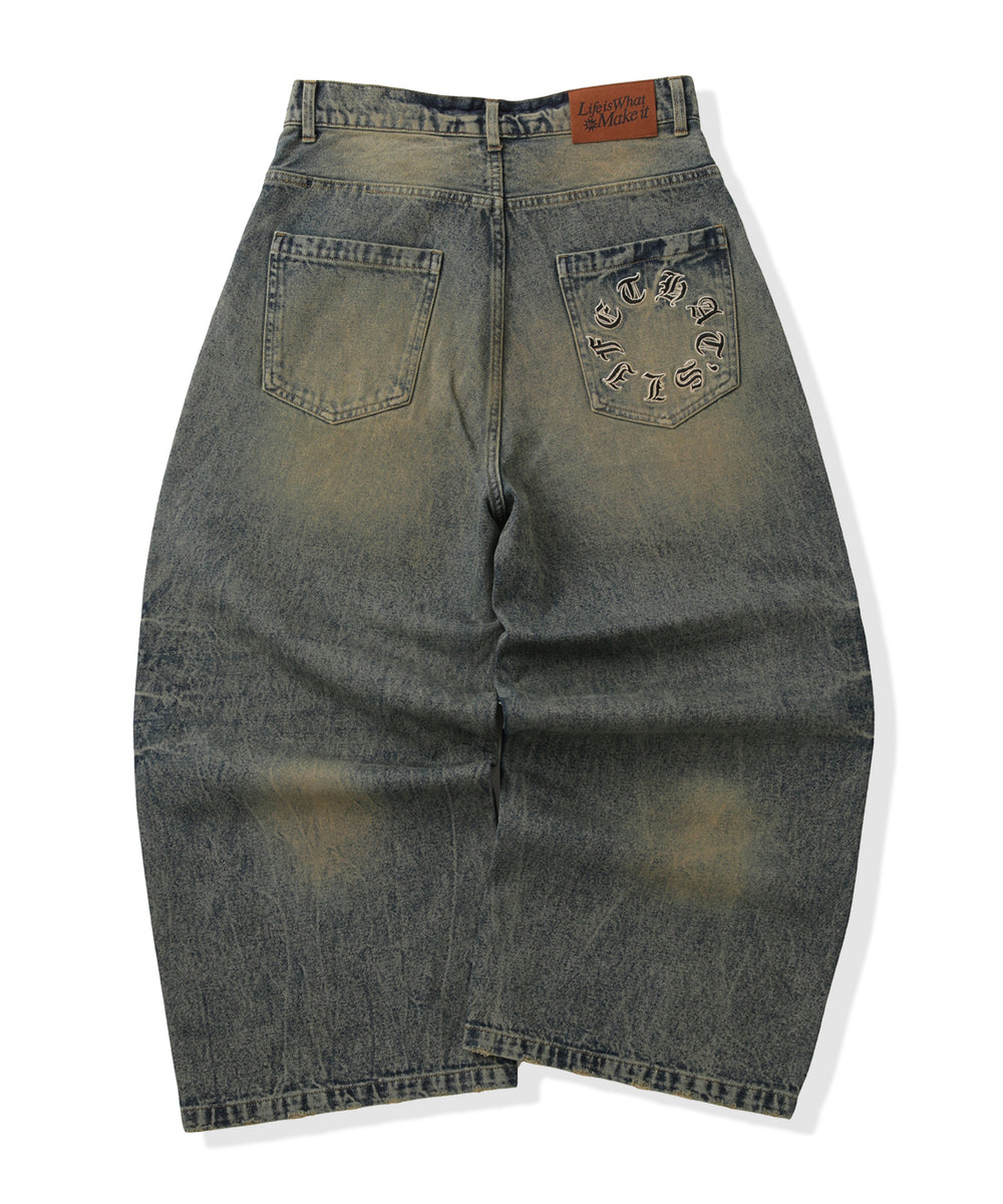 Vintage Washed Baggy Denim