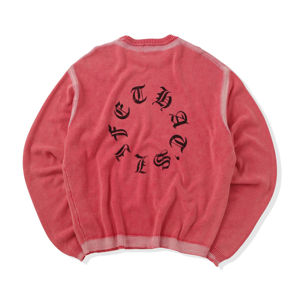 Vintage styles Circle logo knit