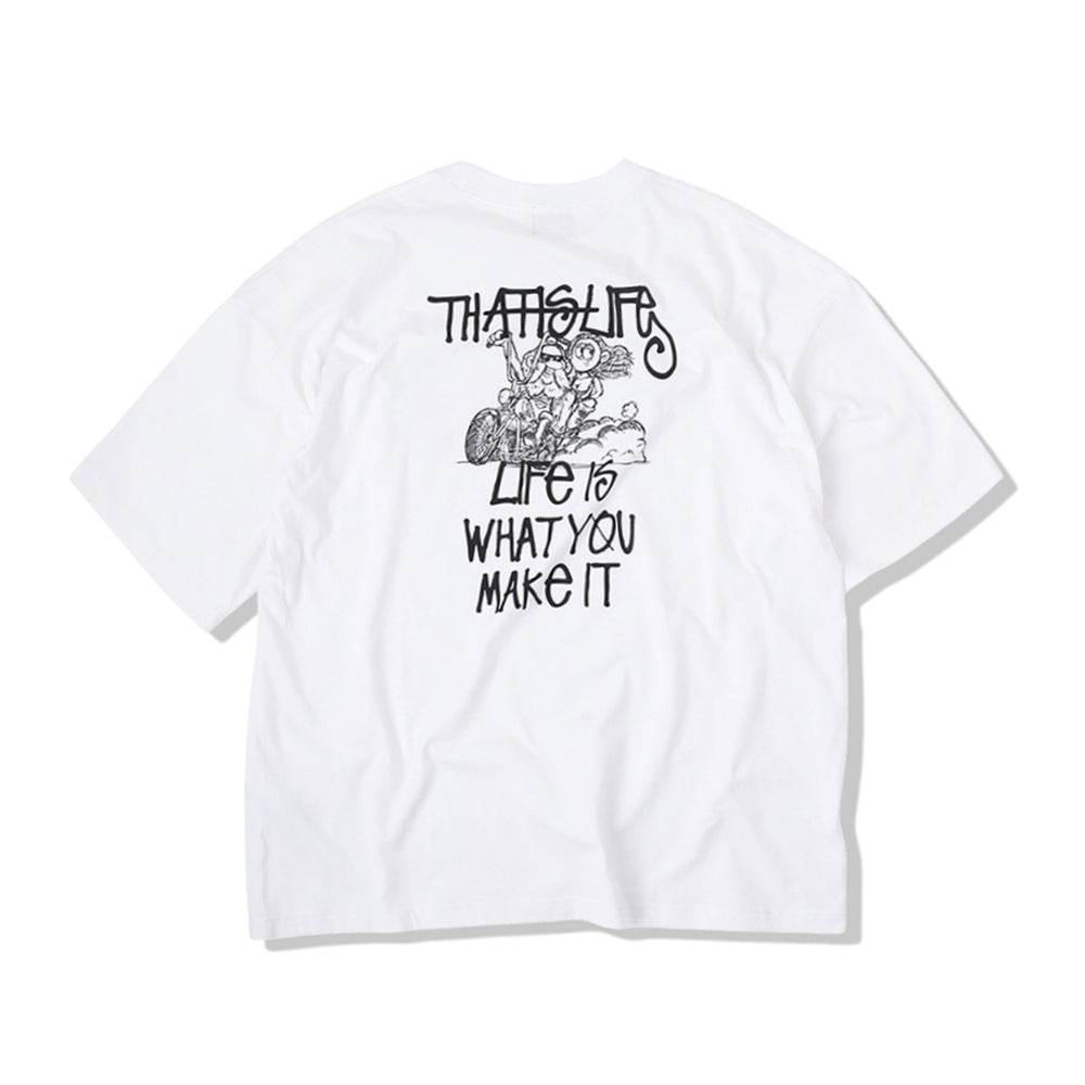 HEAVY WEIGHT 6.8oz BIKER LOGO TEE