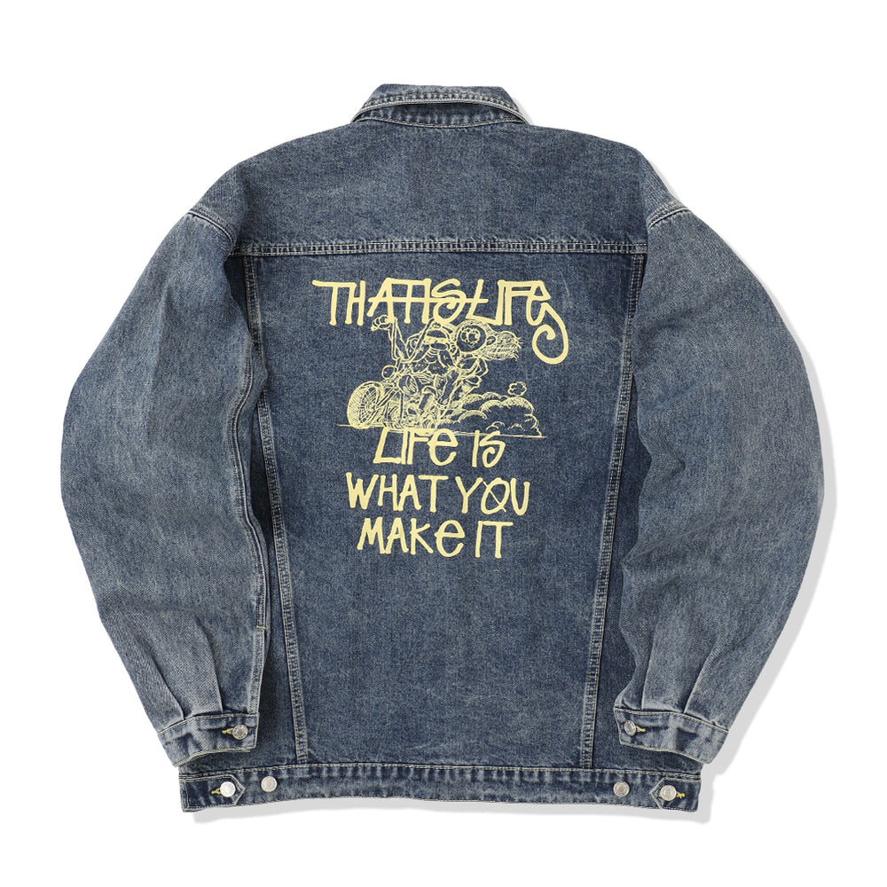 Vintage styles Biker Denim Set up / Jacket