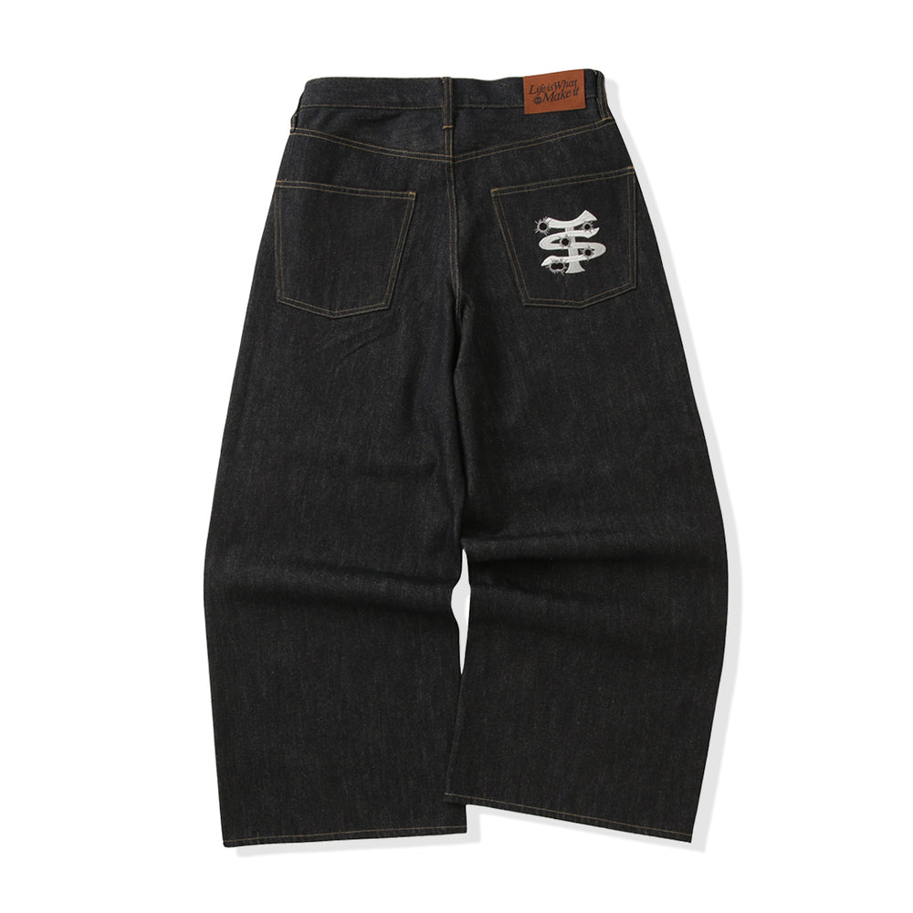 TS logo Rigid Baggy denim