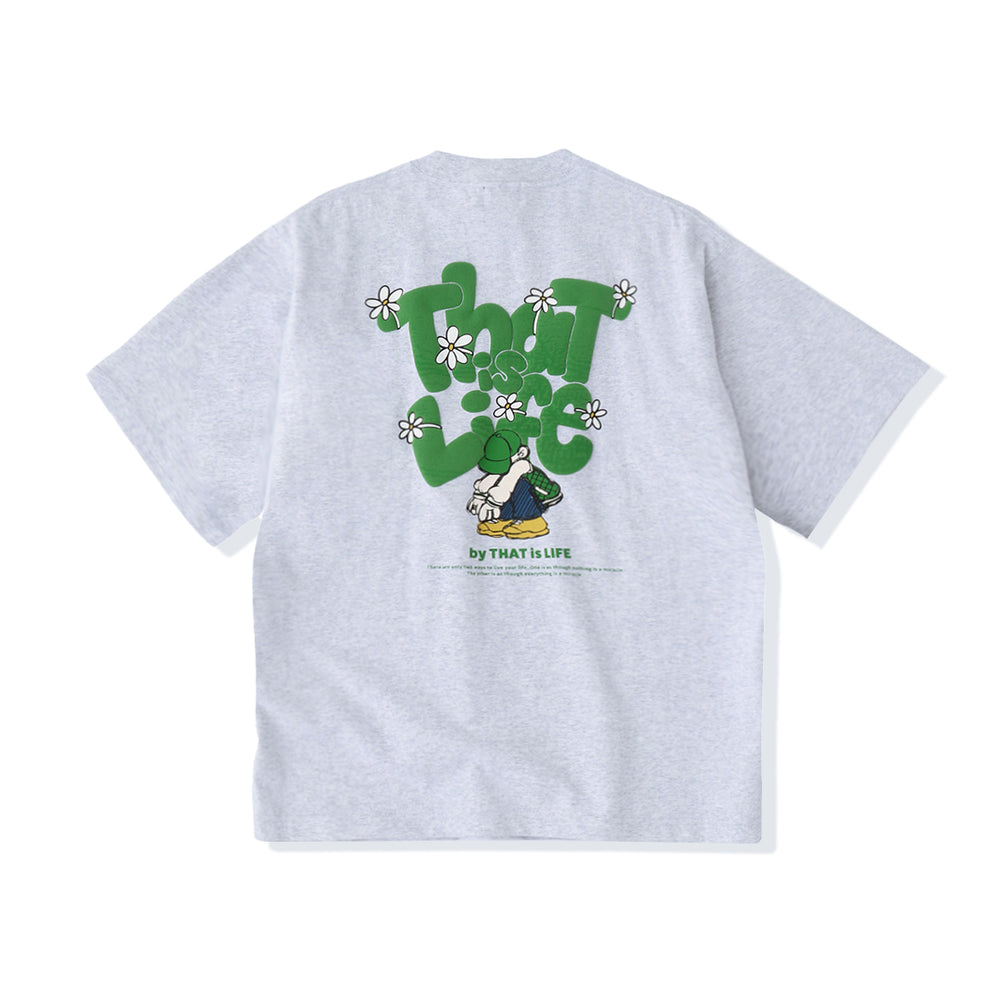 HEAVY WEIGHT 7.1oz "FLOWER BOY" LOGO TEE