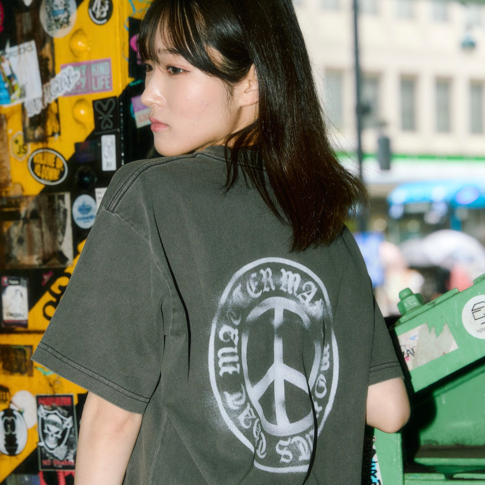 Washed Peace logo tee