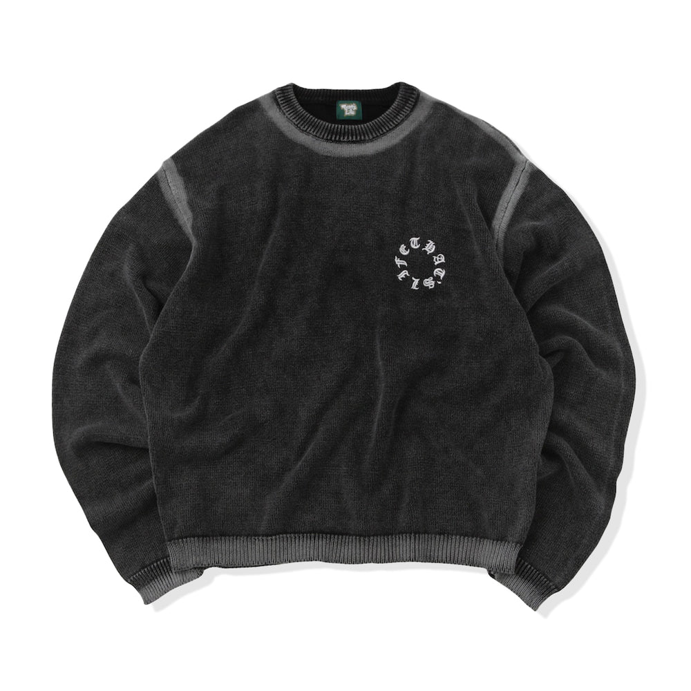 Vintage styles Circle logo knit