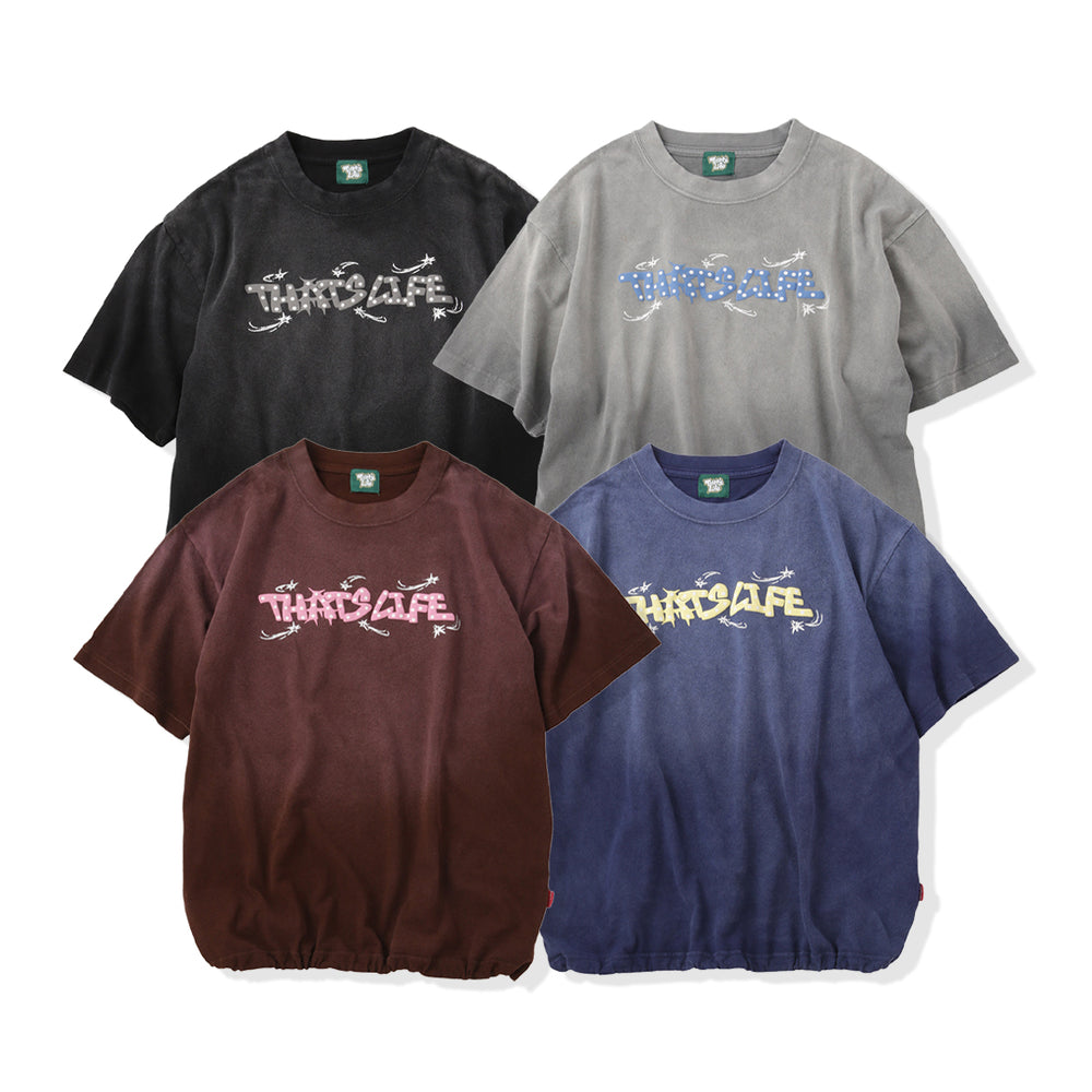 Vintage fade Wave logo Drawcode tee