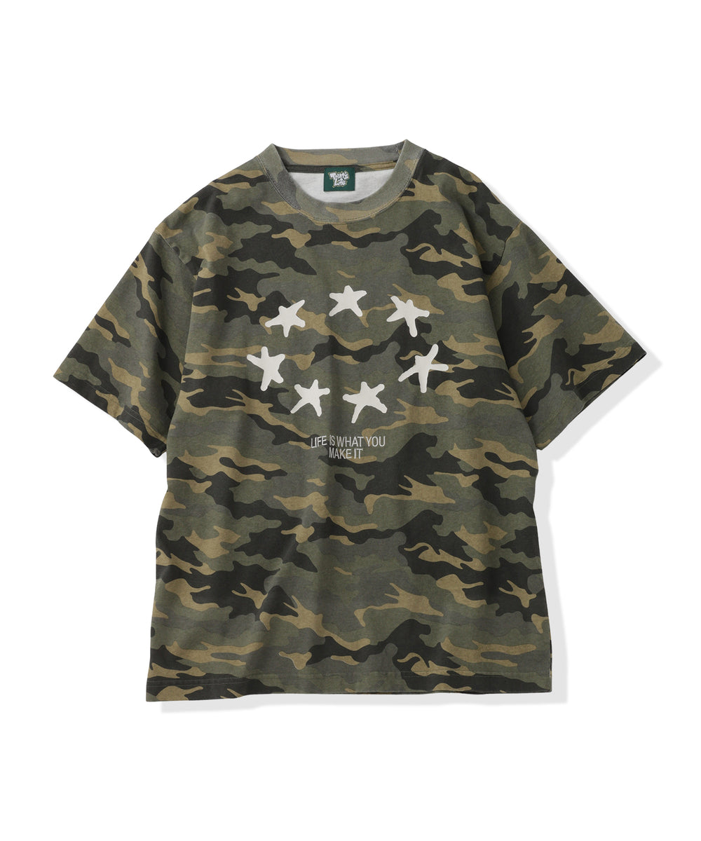 Star camo logo tee