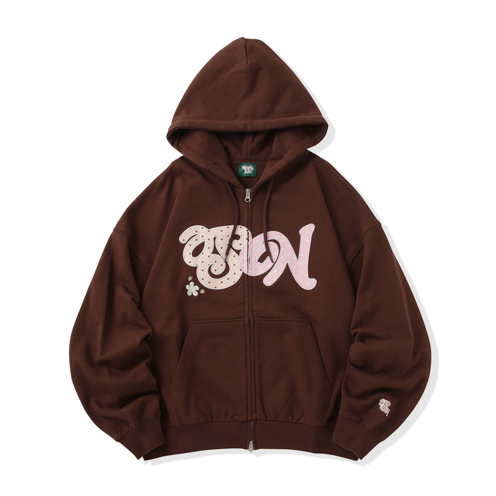HEAVY WEIGHT 12.0oz SN DOT LOGO ZIP HOODIE free