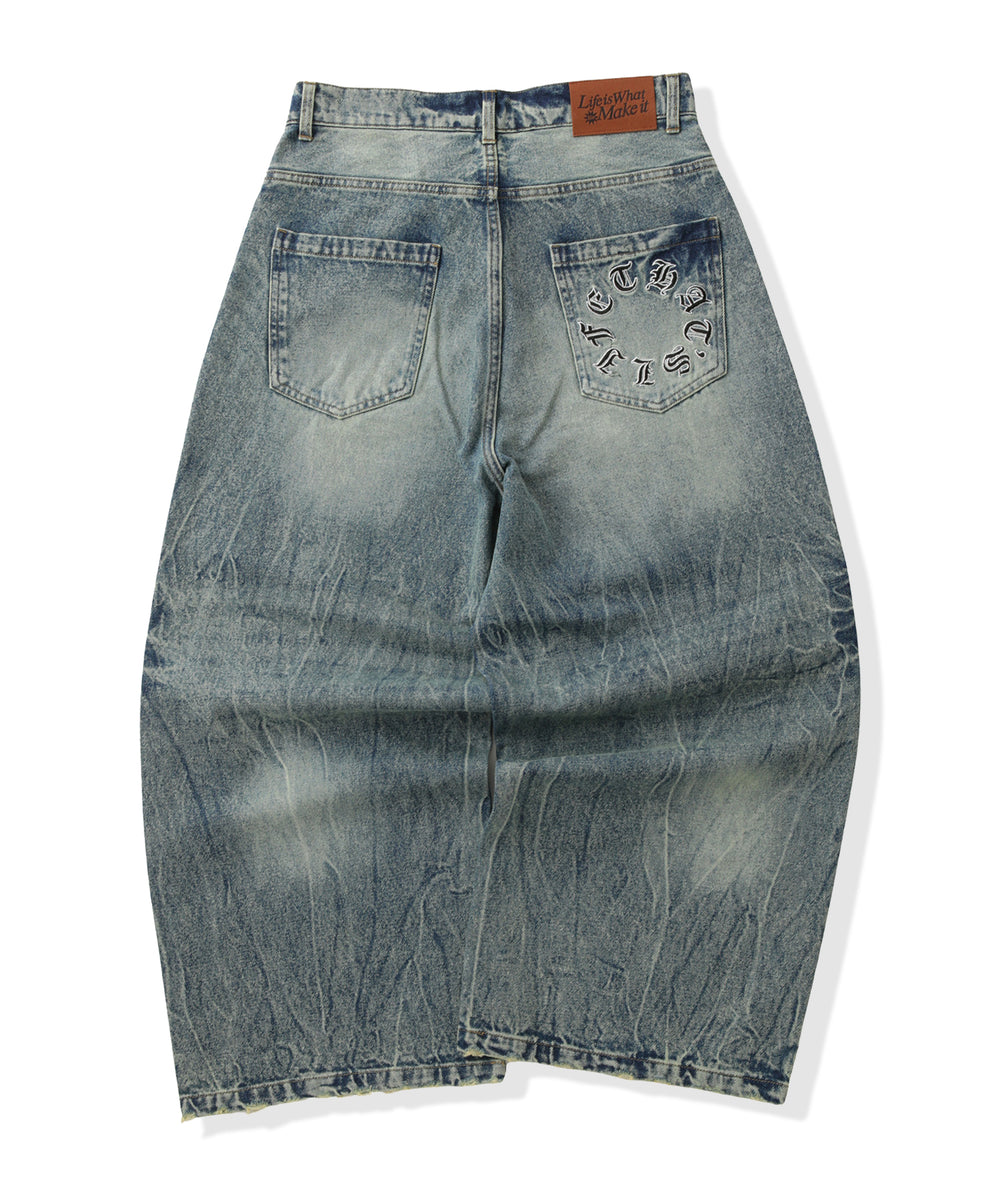 Vintage Washed Baggy Denim