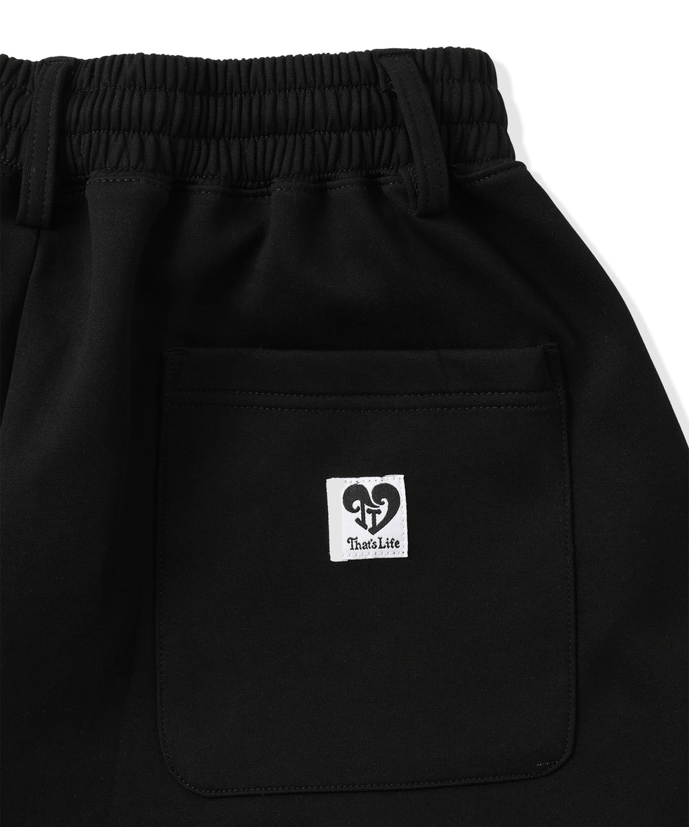 TL heart logo patch balloon sweat pants