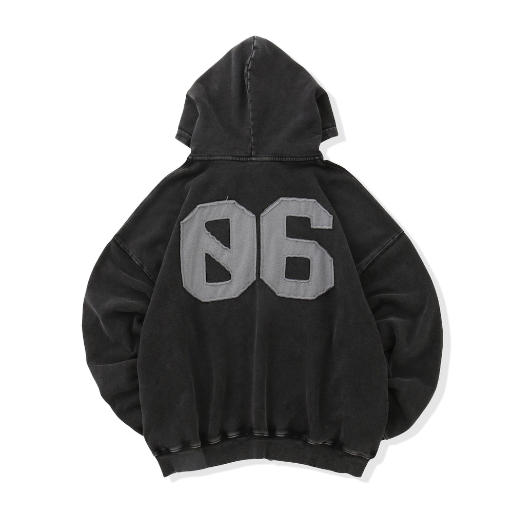 Number logo Full zip hoodie