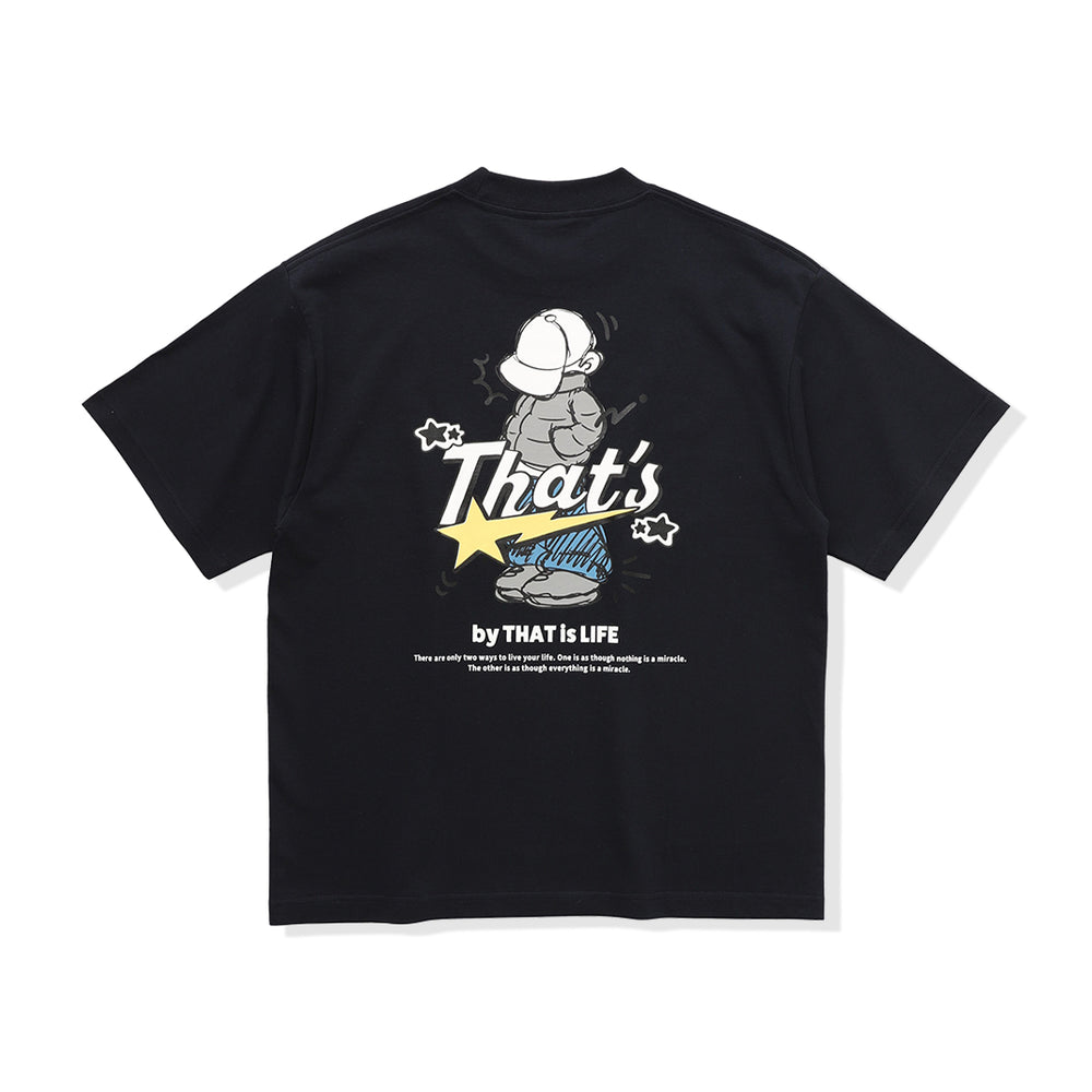 HEAVY WEIGHT 7.1oz "CAP BOY" LOGO TEE