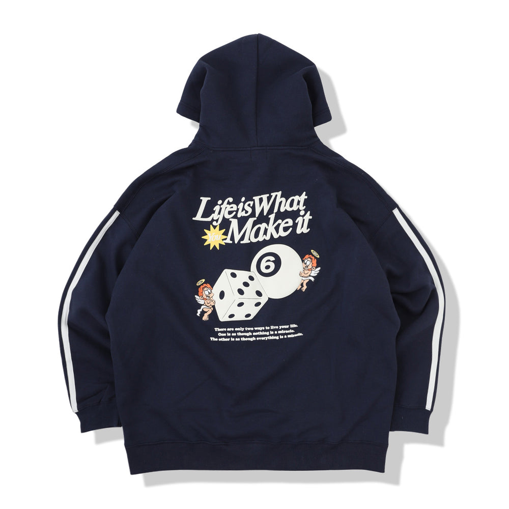 HEAVY WEIGHT “ANGEL DICE” LOGO LINE HOODIE 