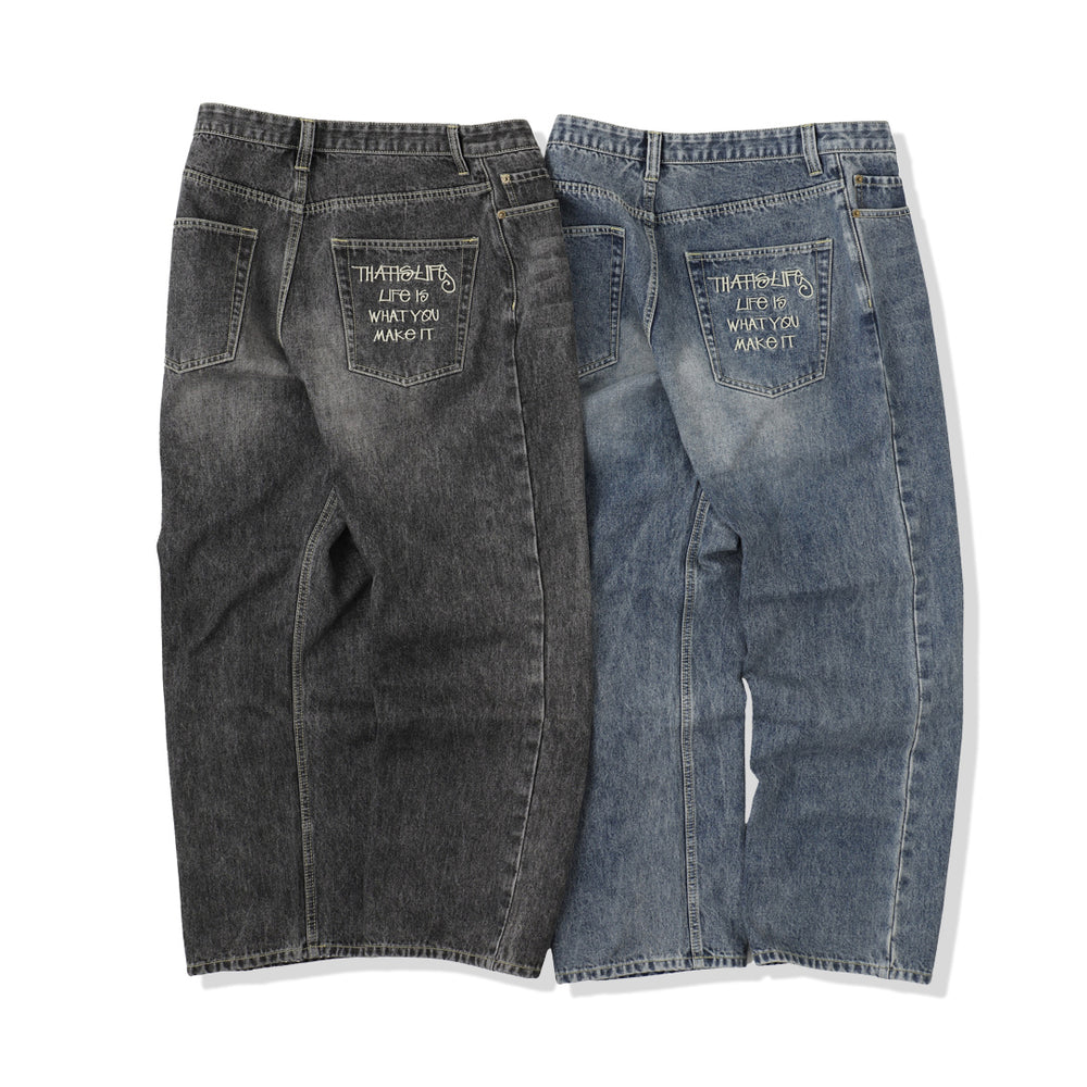 Vintage styles Biker Denim Set up / Pants