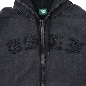 Vintage styles Patch Work Zip Hoodie