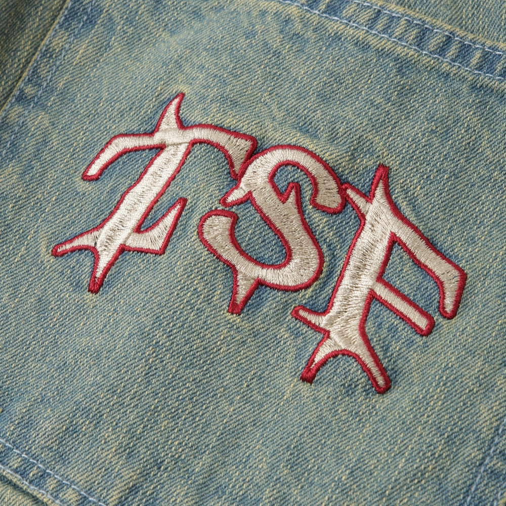 Denim-inspired damege shorts