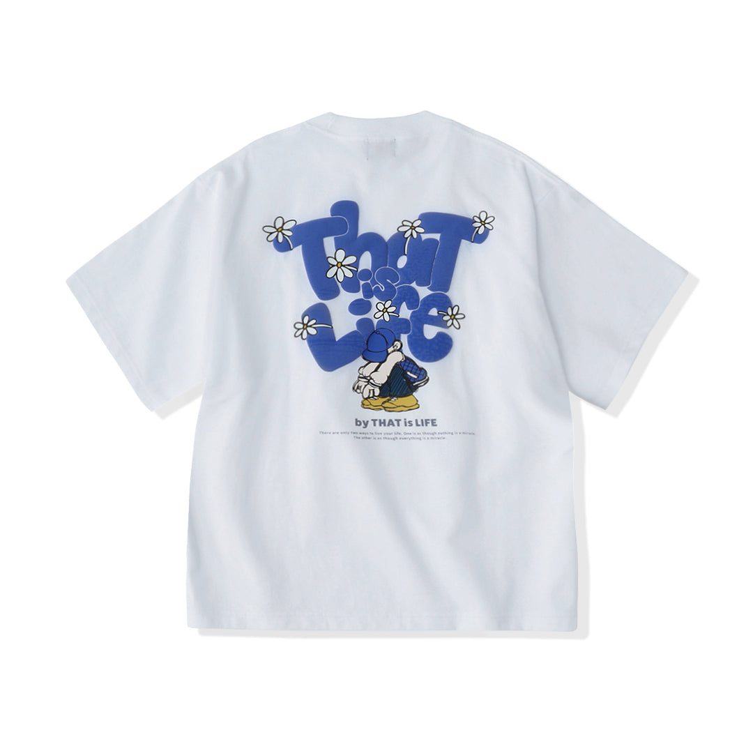 HEAVY WEIGHT 7.1oz "FLOWER BOY" LOGO TEE free