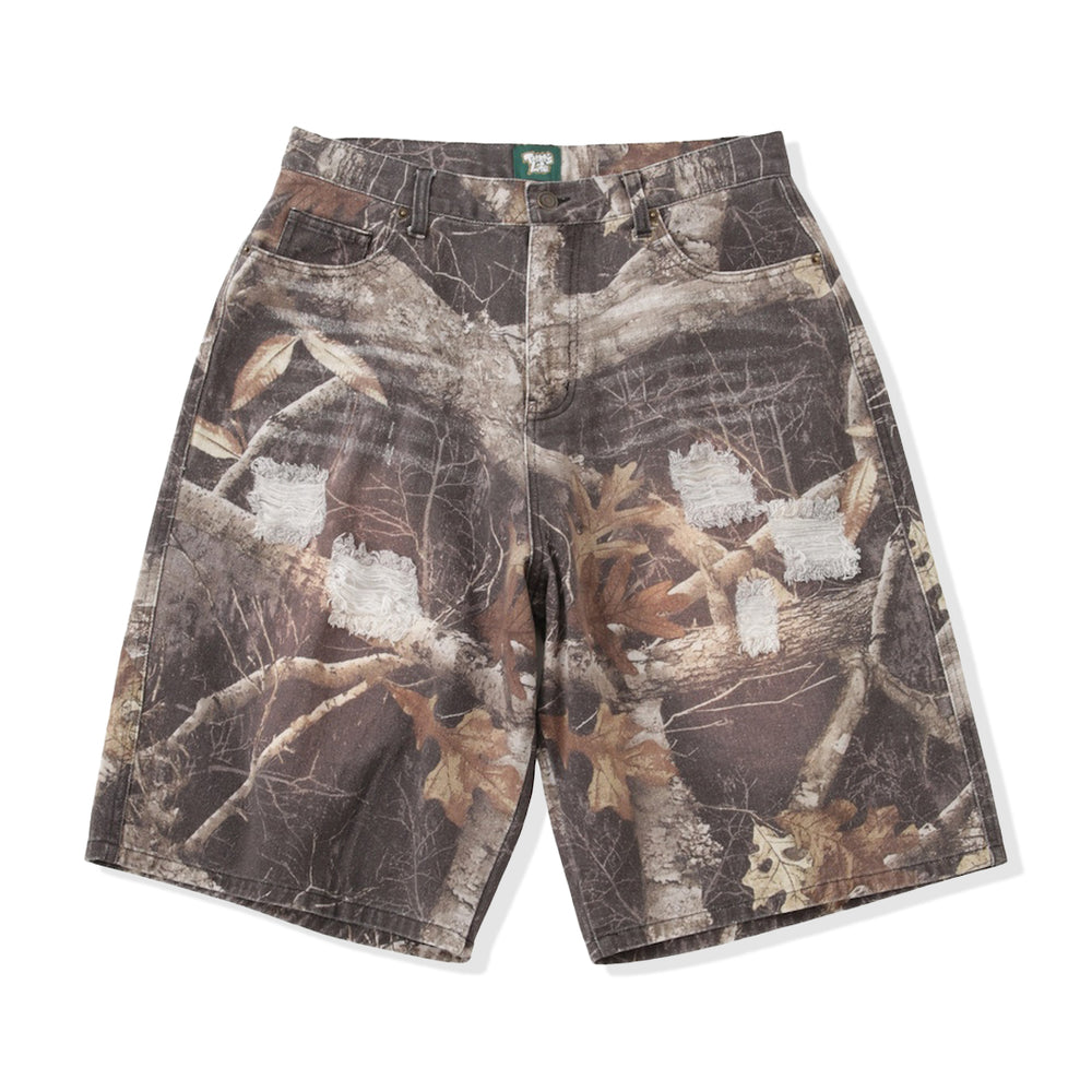 Denim-inspired damege shorts