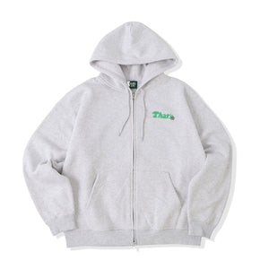 HEAVY WEIGHT 10.0oz FLOWER LOGO ZIP HOODIE