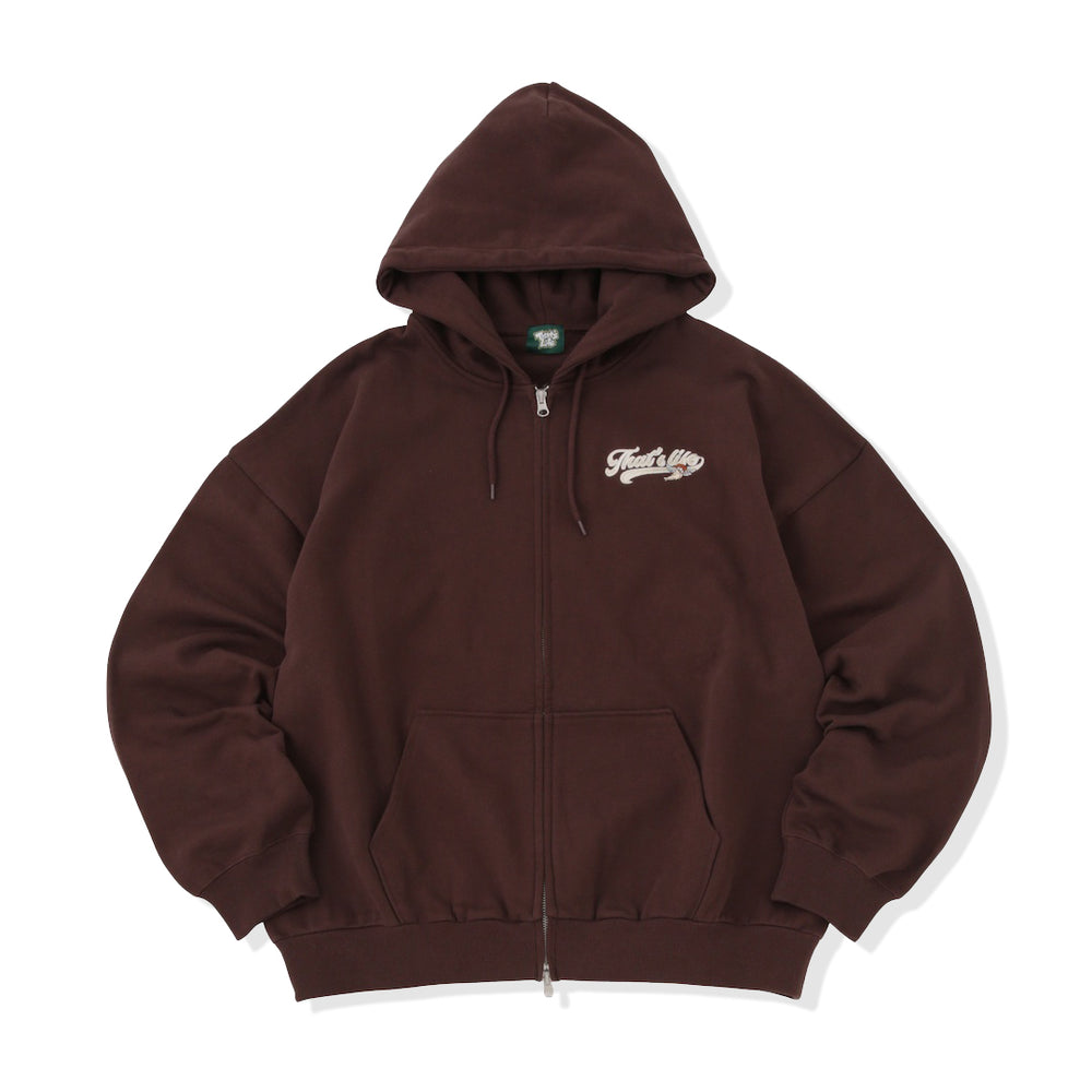 HEAVY WEIGHT 12.0oz ANGEL LOGO ZIP HOODIE