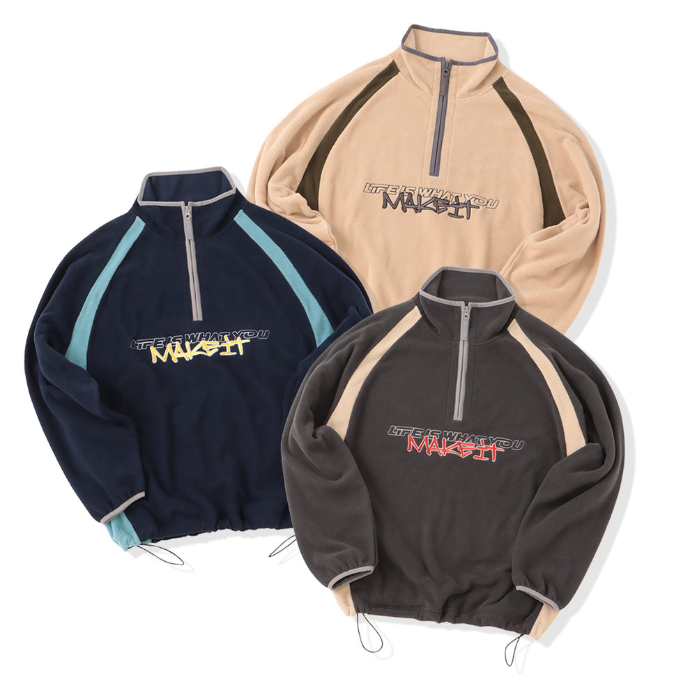 That's life Original Fleece Half zip sweat