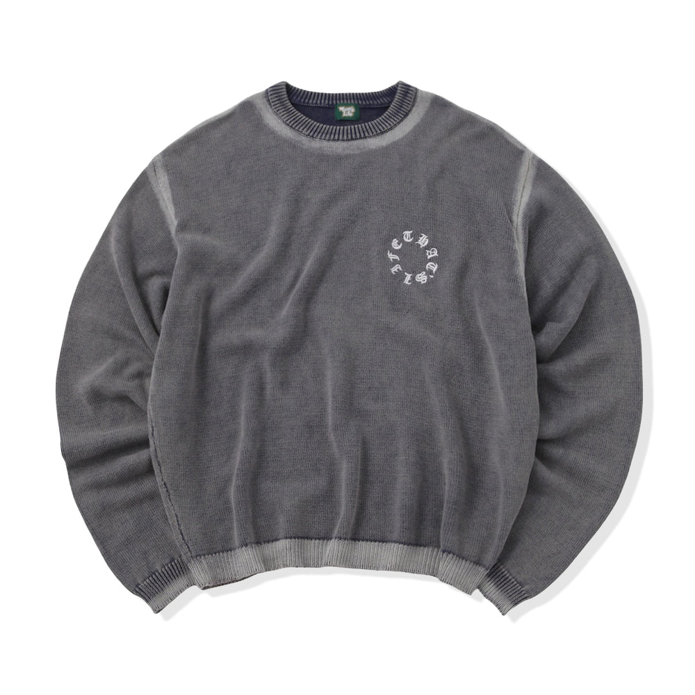 Vintage styles Circle logo knit