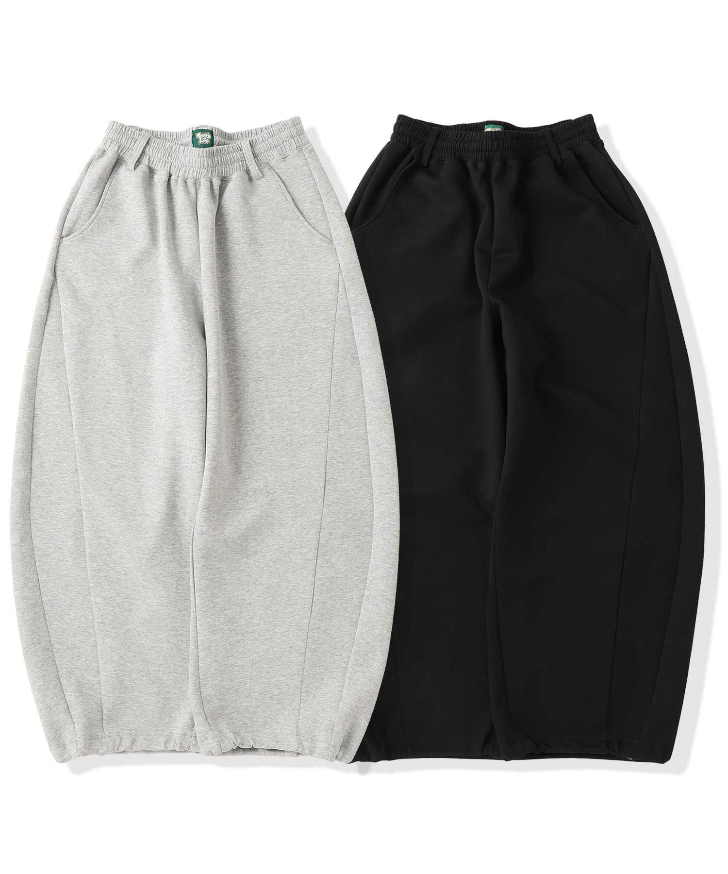TL heart logo patch balloon sweat pants free