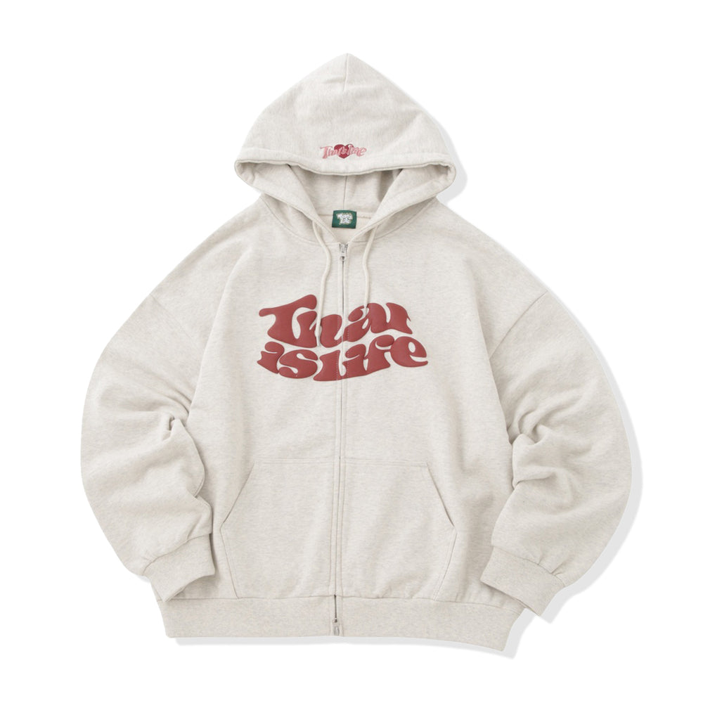 HEAVY WEIGHT 12.0oz FRONT LOGO ZIP HOODIE