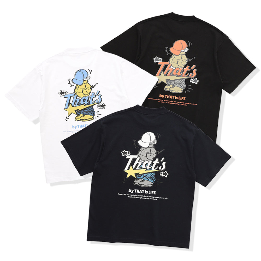 HEAVY WEIGHT 7.1oz "CAP BOY" LOGO TEE