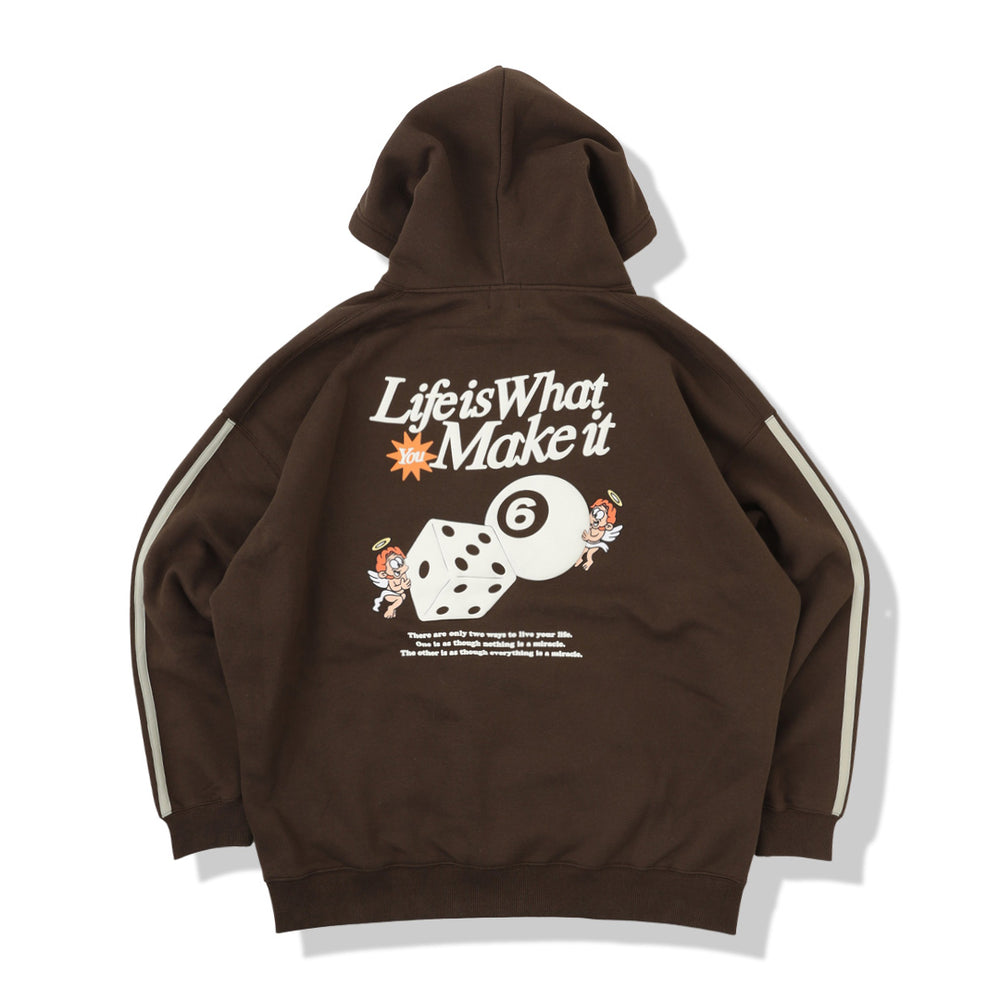 HEAVY WEIGHT “ANGEL DICE” LOGO LINE HOODIE 