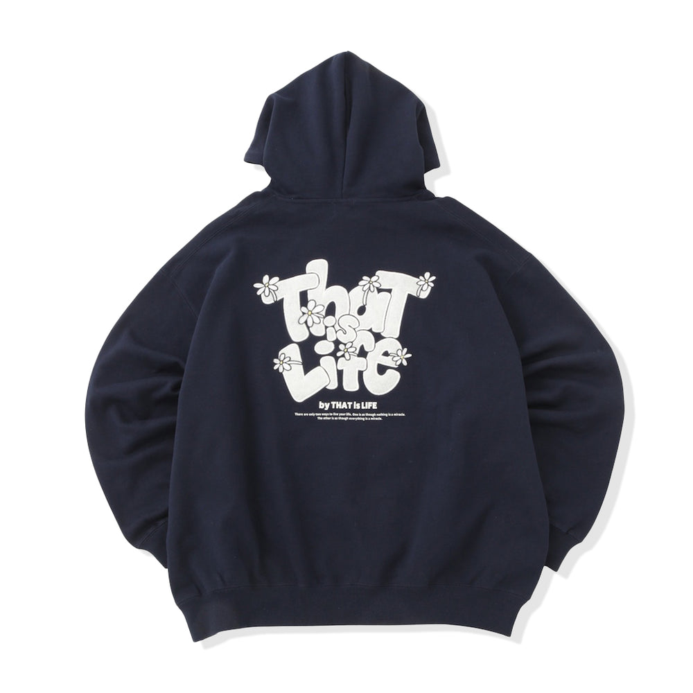 HEAVY WEIGHT 12.0oz "FLOWER" LOGO HOODIE