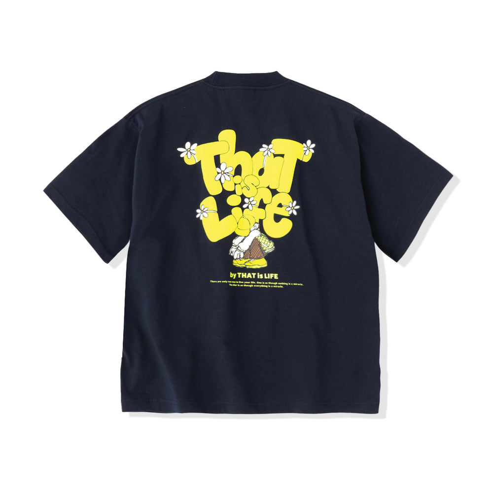 HEAVY WEIGHT 7.1oz "FLOWER BOY" LOGO TEE