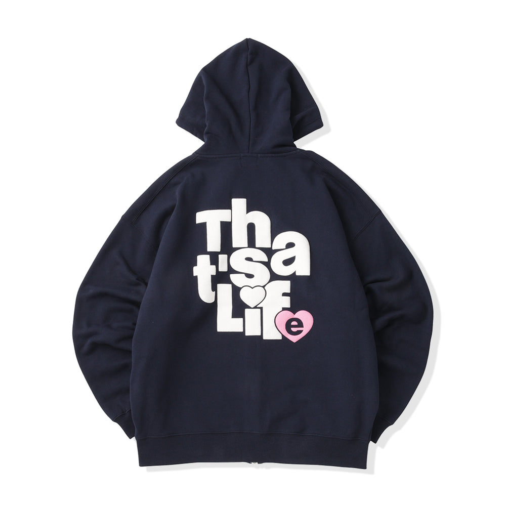 HEAVY WEIGHT 13.0oz “HEARTSTACK” logo zip hoodie free