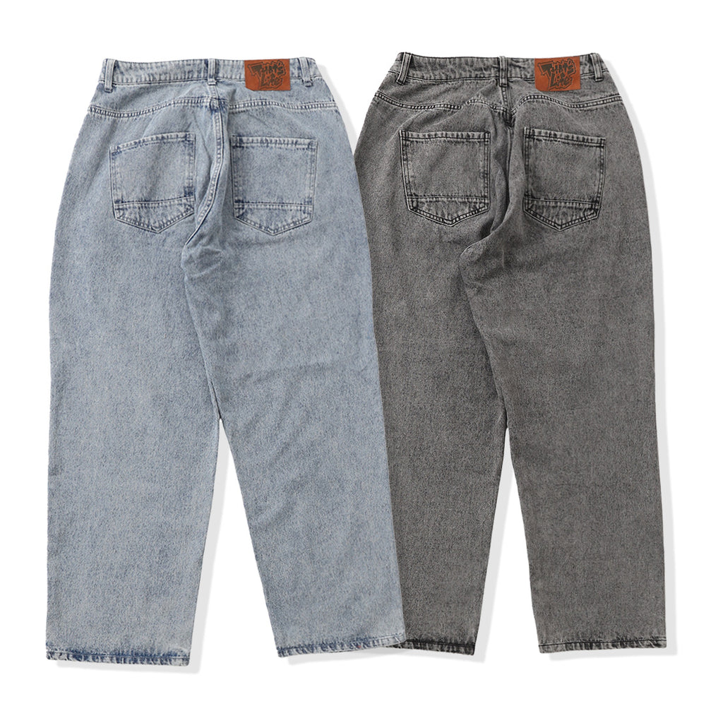 That's life Angel logo Denim pants free
