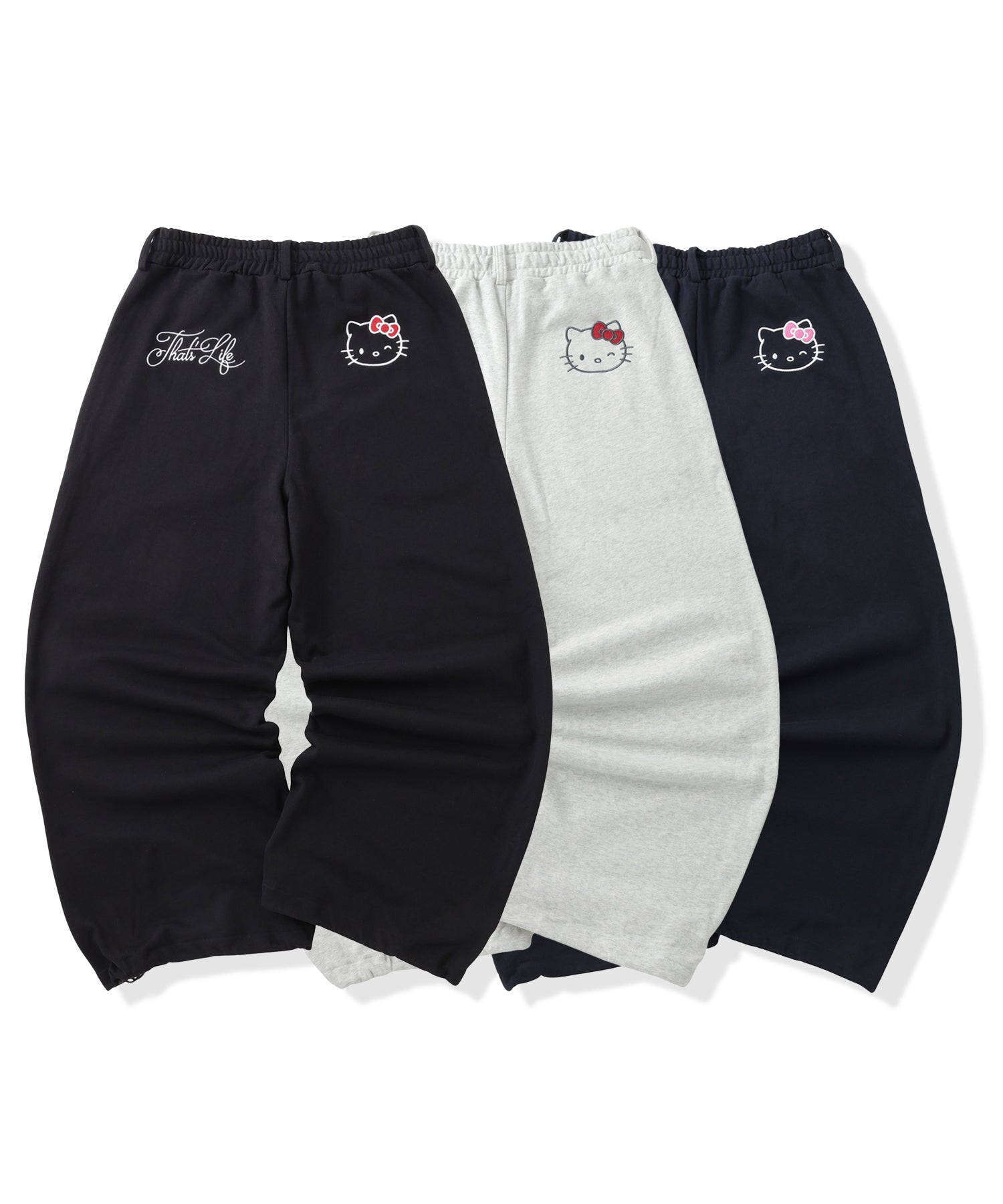 HELLO KITTY × Double Embroidery sweat pants free