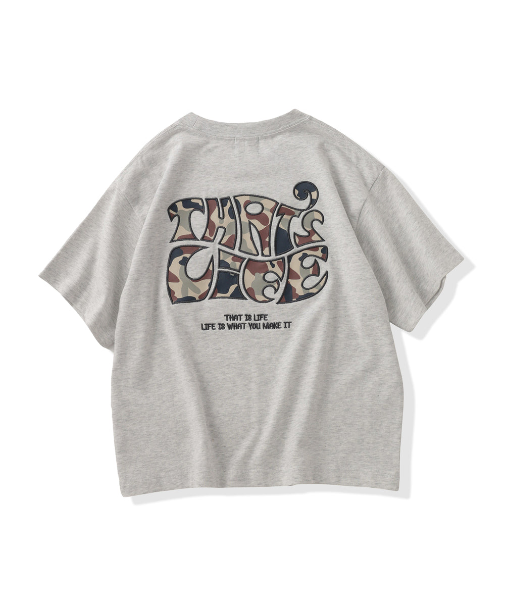Surf Camo logo print tee