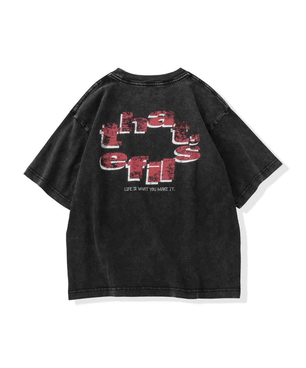 That's life distort logo tee