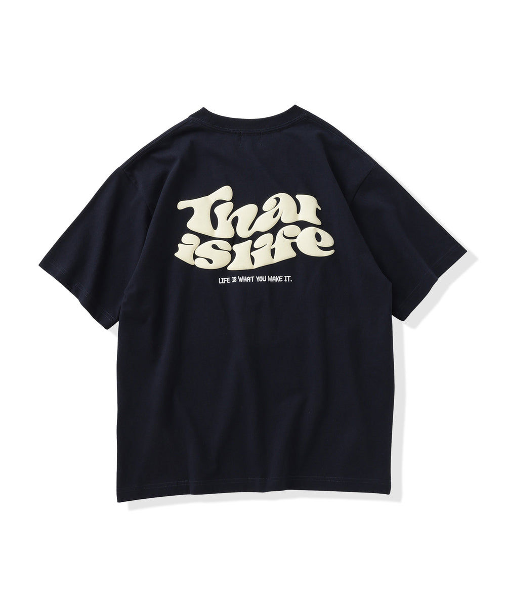 Wave logo back print tee