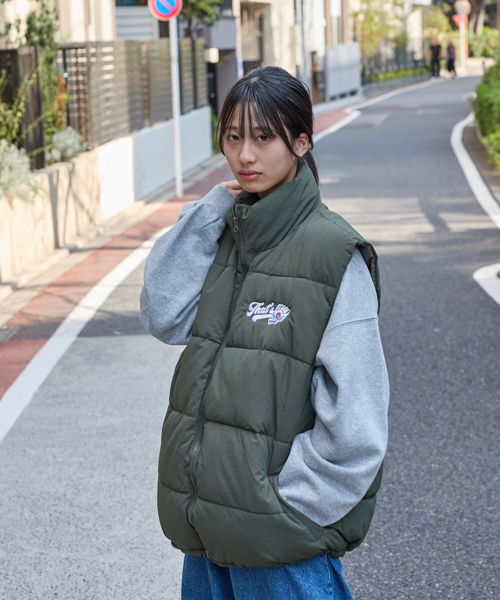 That's life Angel logo padded vest 
