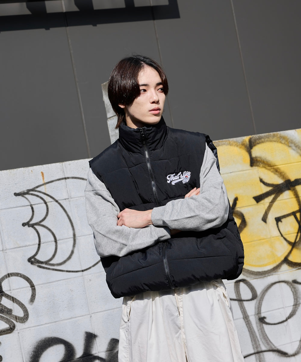 That's life Angel logo padded vest 