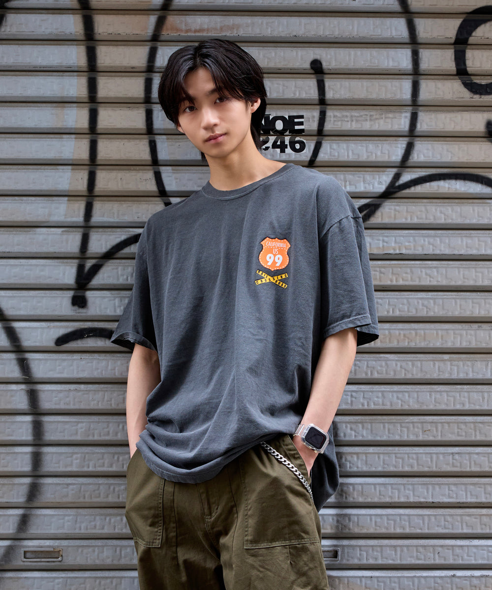Vintage styles Flag logo tee