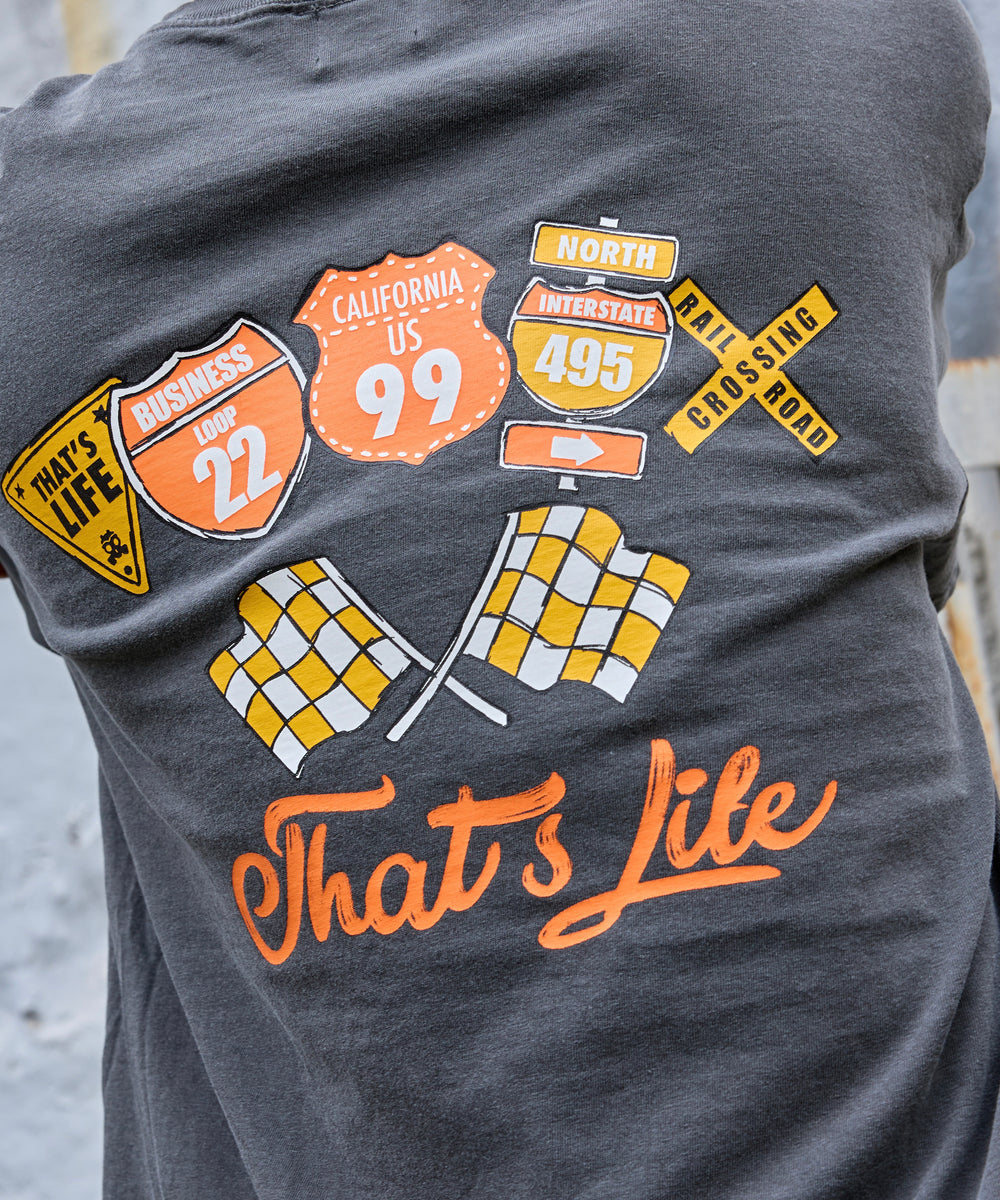 Vintage styles Flag logo tee