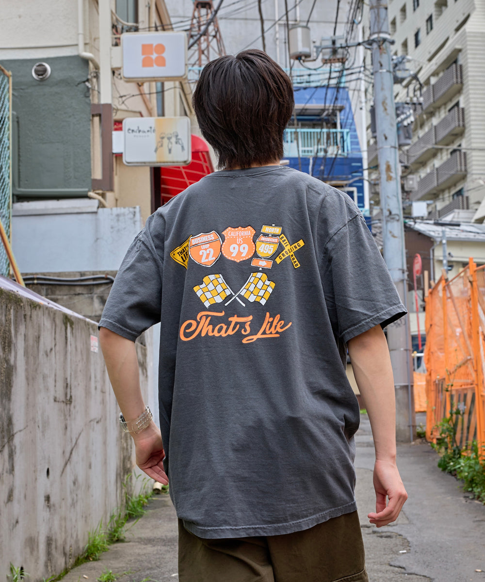 Vintage styles Flag logo tee