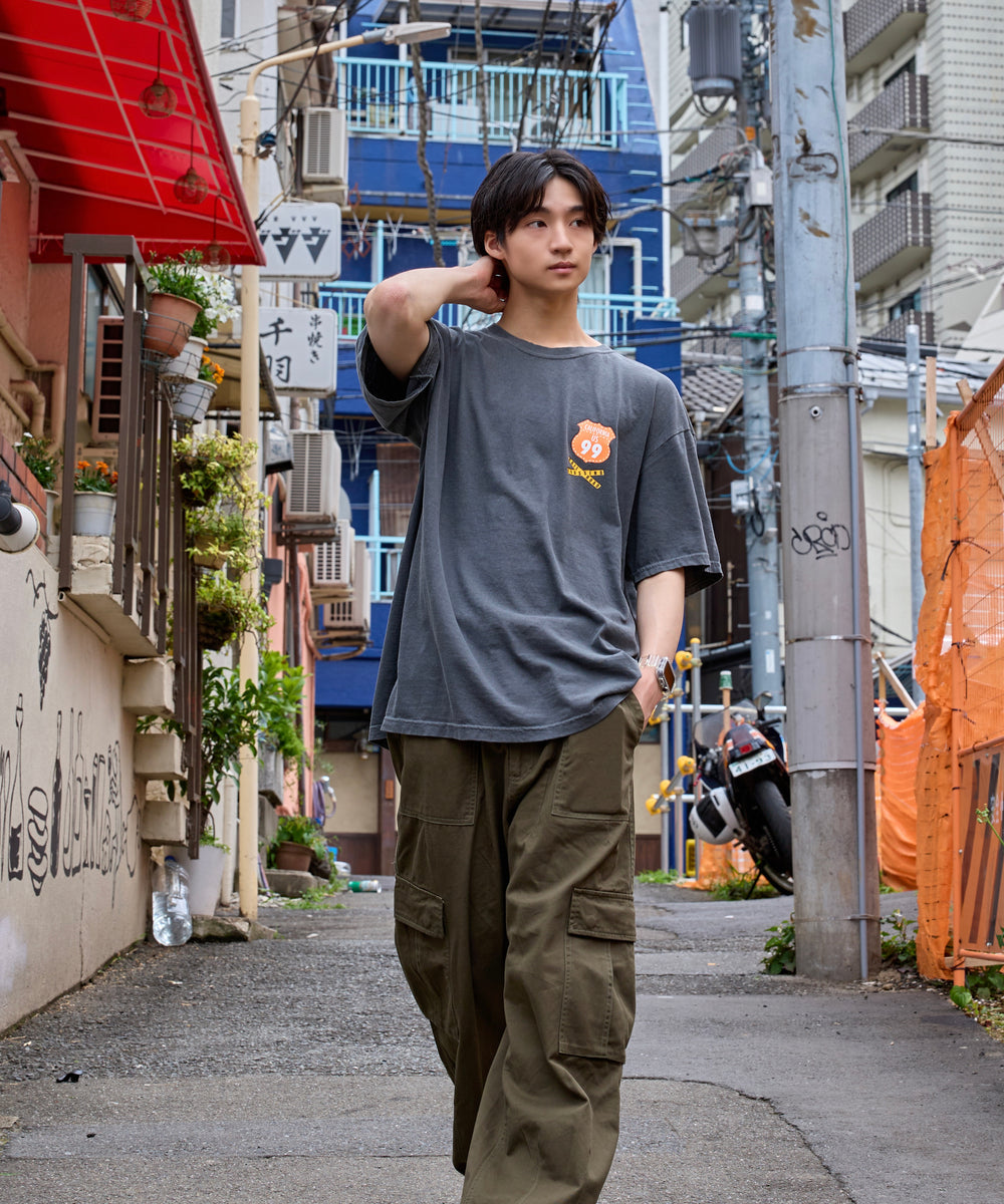 Vintage styles Flag logo tee