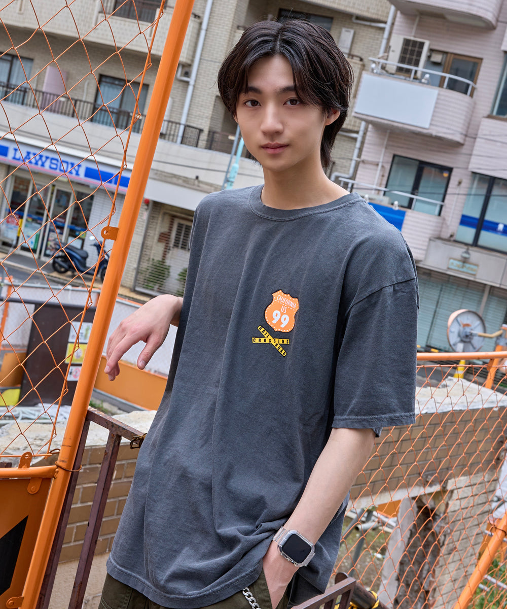 Vintage styles Flag logo tee