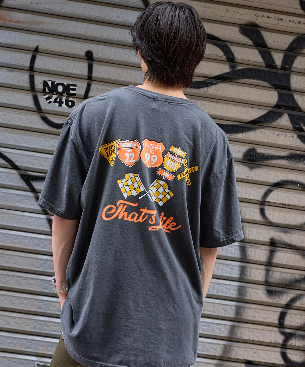Vintage styles Flag logo tee