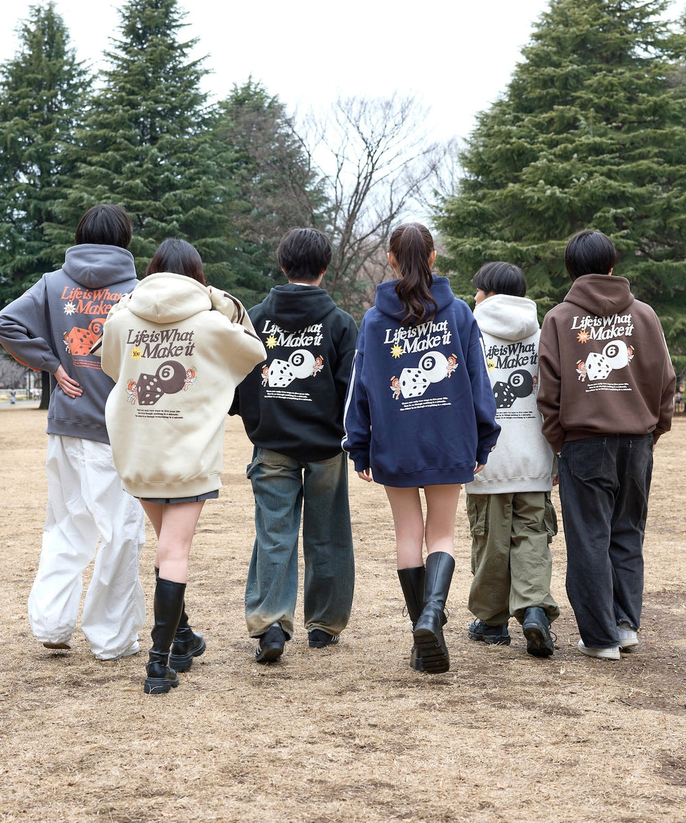 HEAVY WEIGHT “ANGEL DICE” LOGO LINE HOODIE 